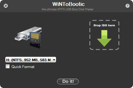 Сделать загрузочную флешку Windows 7 в WiNToBootic