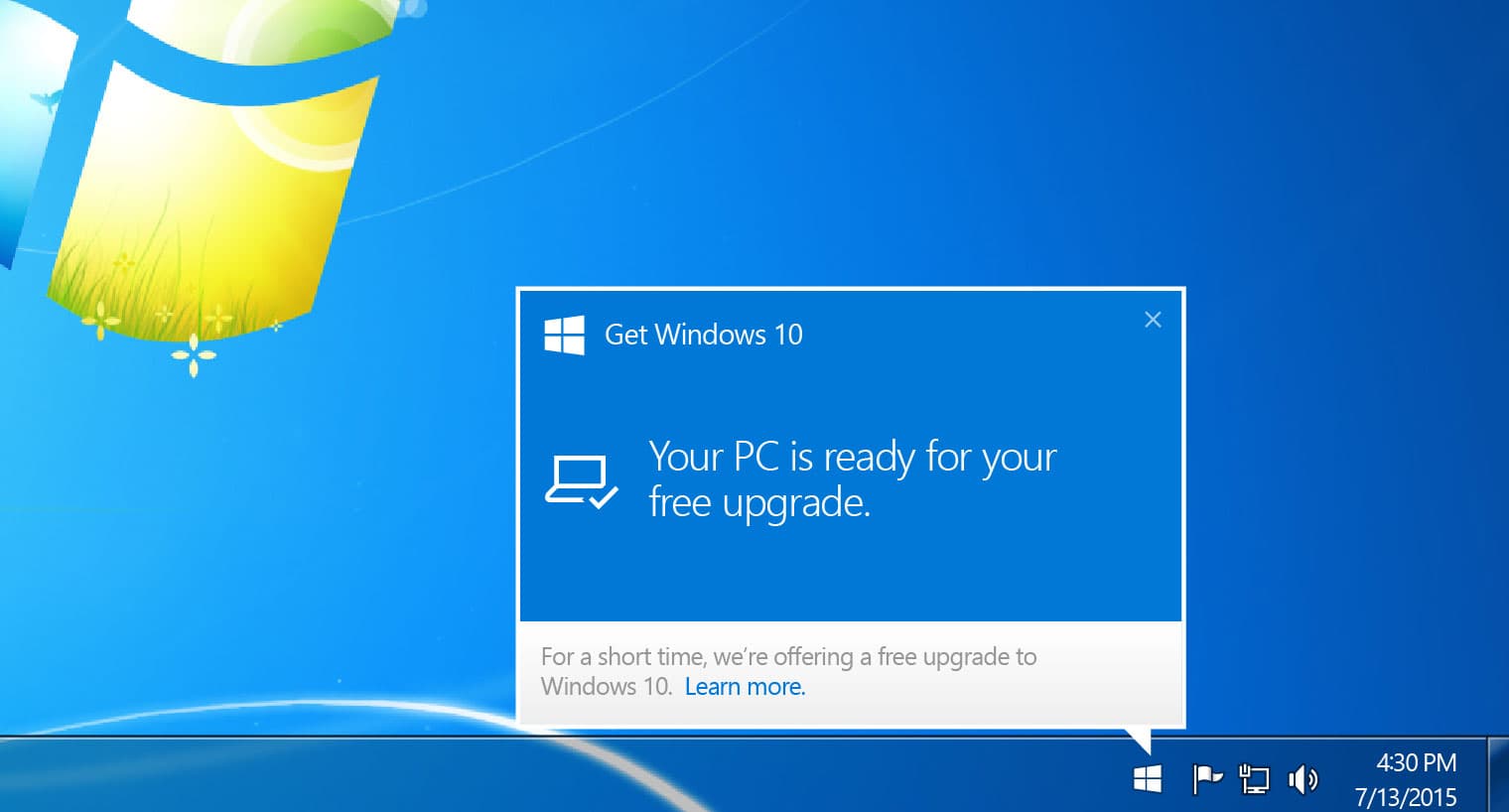Microsoft делает уведомление об установке новой Windows 10 все больше
