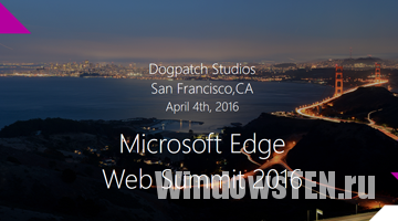 Microsoft Edge Web Summit