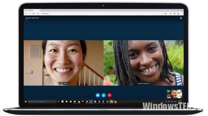 Skype в браузере Edge
