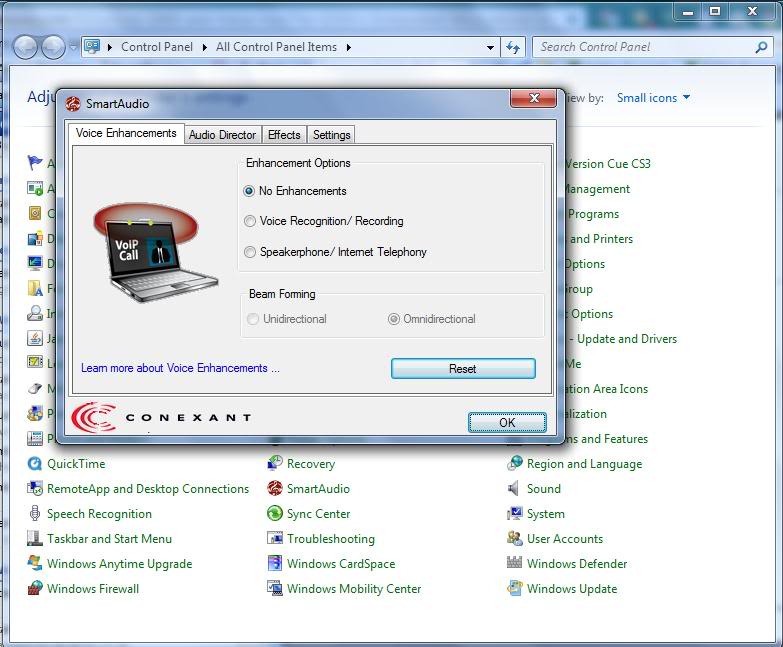 conexant smartaudio hd driver update windows 7