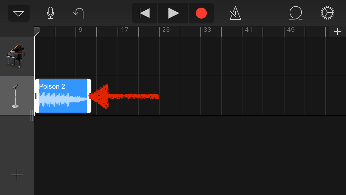 GarageBand трек