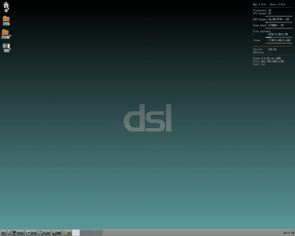Damn Small Linux Desktop