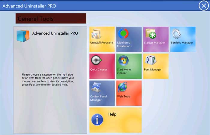 Главное окно программы Advanced Uninstaller Pro