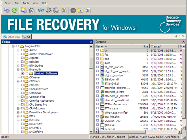 Восстановление данных с жесткого диска Seagate File Recovery