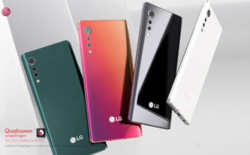 Цветовая гамма LG Velvet