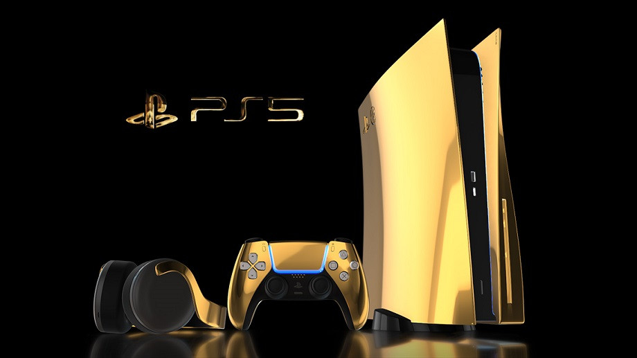 Консоль Sony PlayStation 5 в золотом цвете